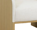 COBURN LOUNGE CHAIR - RUSTIC OAK - ECLIPSE WHITE - Lounge
