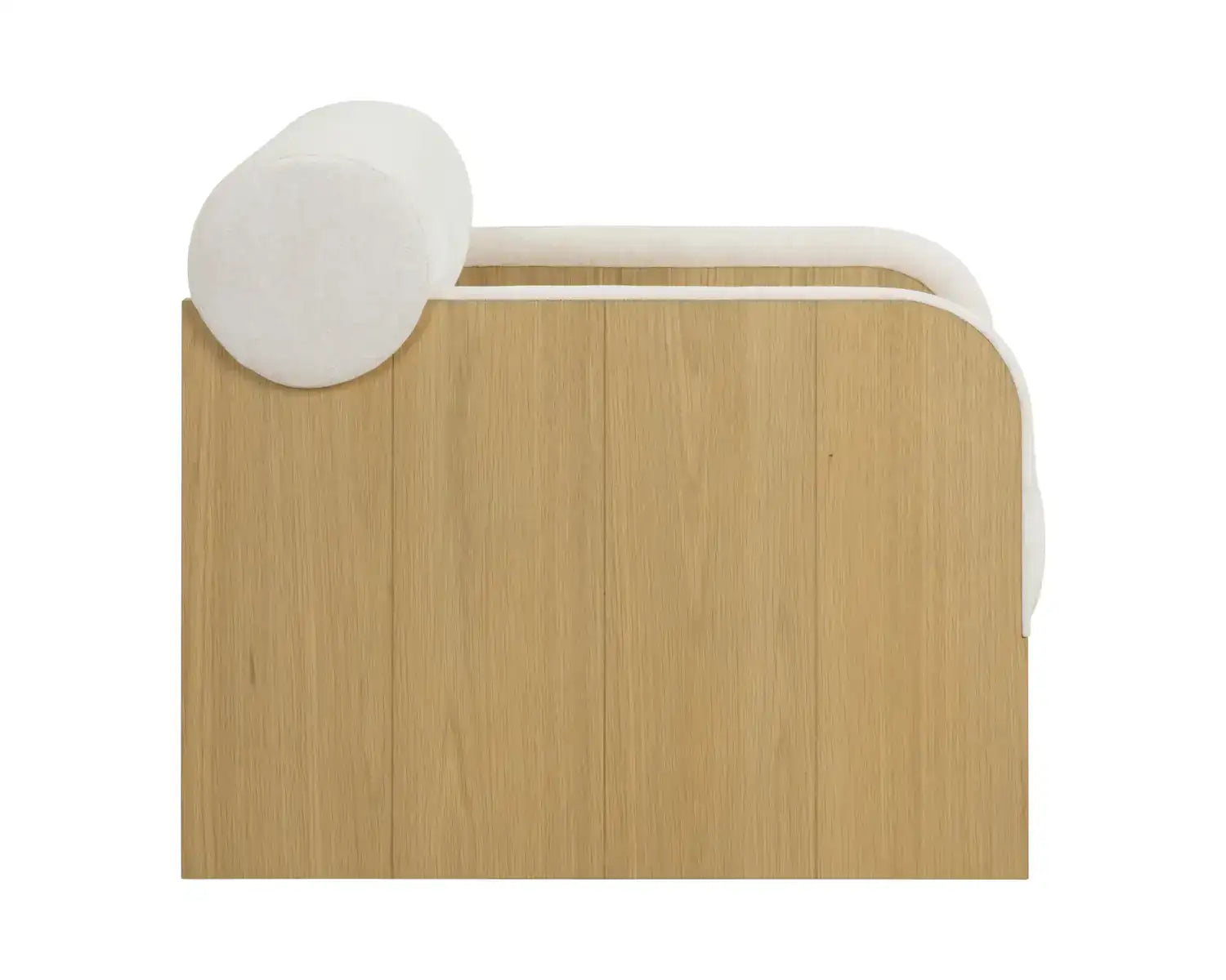 COBURN LOUNGE CHAIR - RUSTIC OAK - ECLIPSE WHITE - Lounge