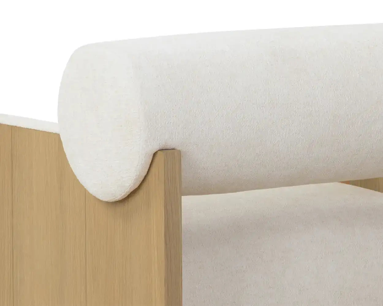 COBURN LOUNGE CHAIR - RUSTIC OAK - ECLIPSE WHITE - Lounge