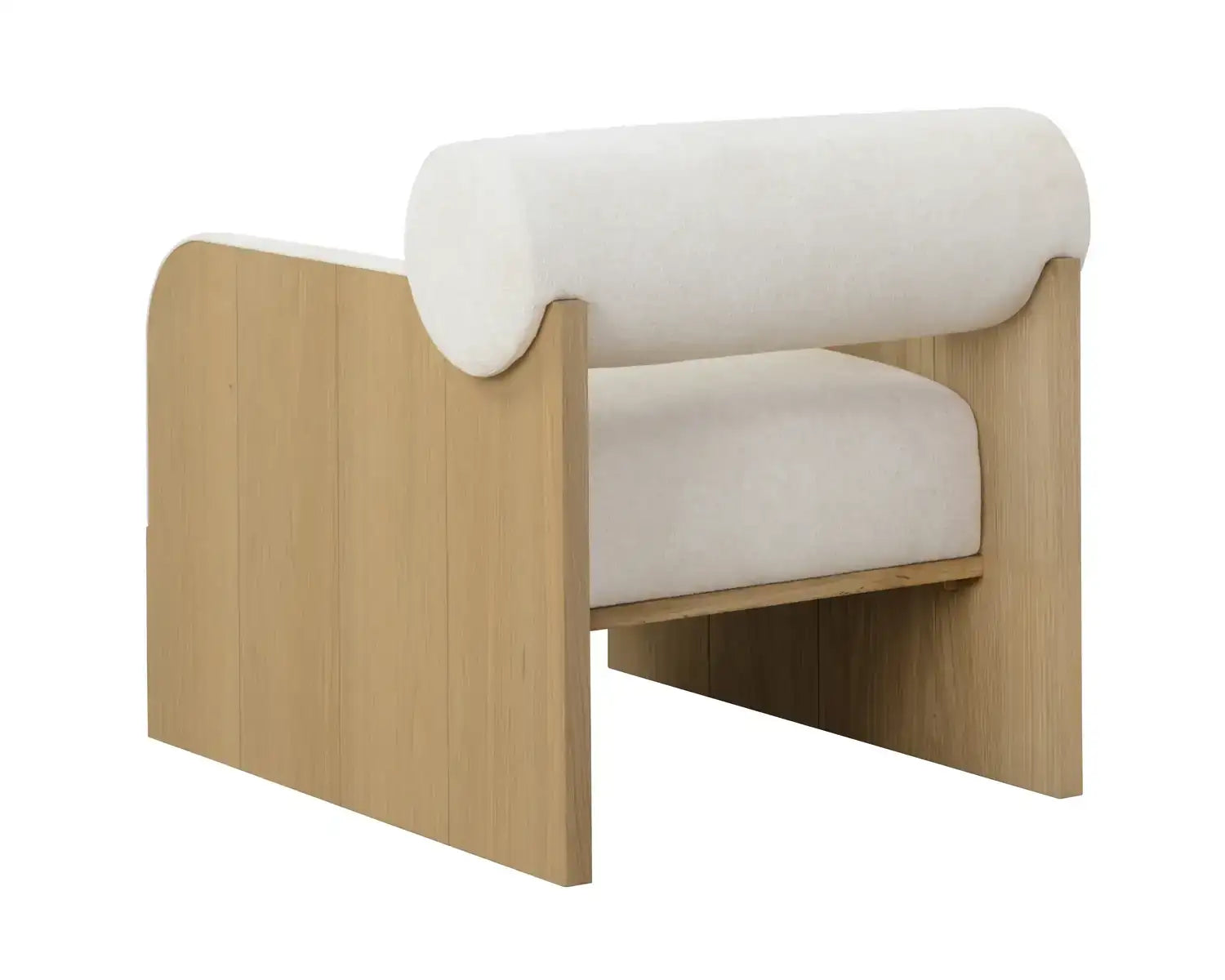 COBURN LOUNGE CHAIR - RUSTIC OAK - ECLIPSE WHITE - Lounge