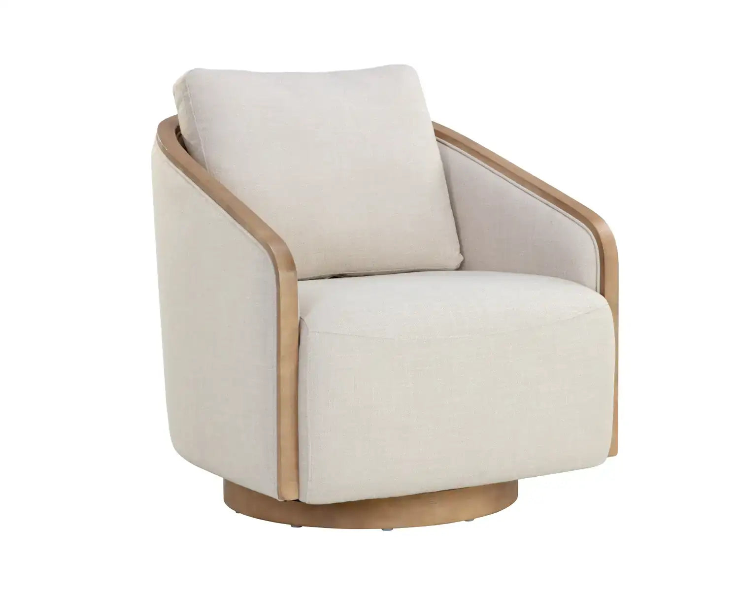 TASIA SWIVEL LOUNGE CHAIR - EFFIE LINEN - Lounge