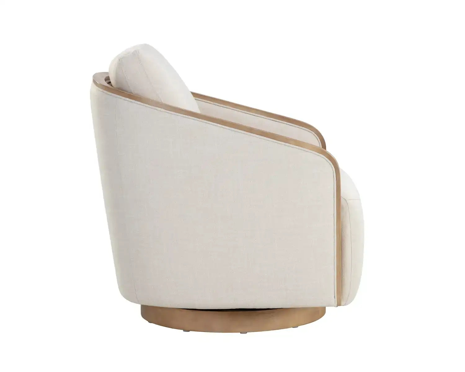 TASIA SWIVEL LOUNGE CHAIR - EFFIE LINEN - Lounge