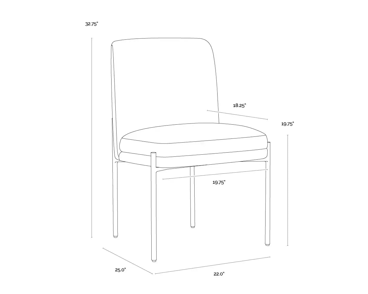 Sunpan RICHIE DINING CHAIR - Dining Chairs