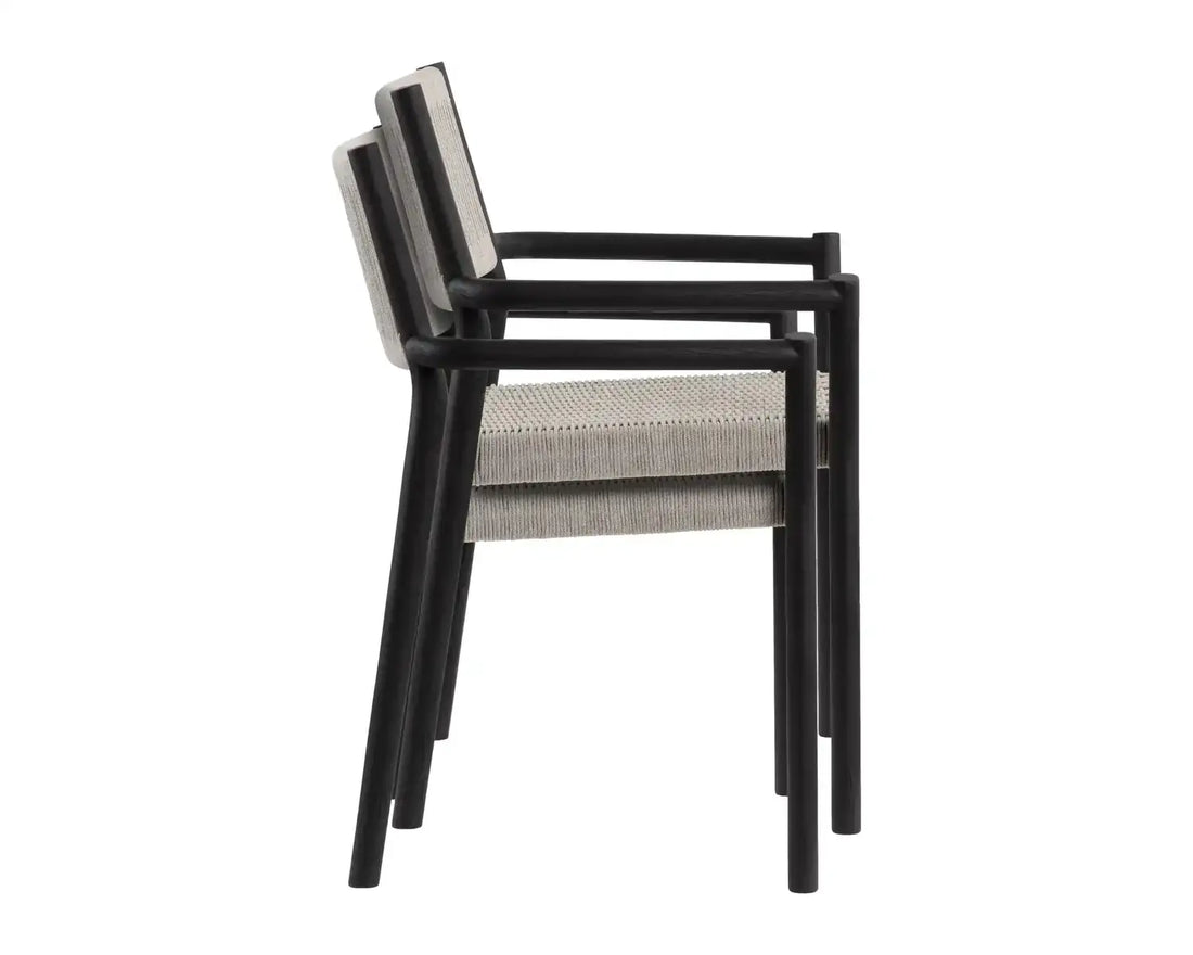 Sunpan KAVALA STACKABLE DINING ARMCHAIR - Outdoor Furniture