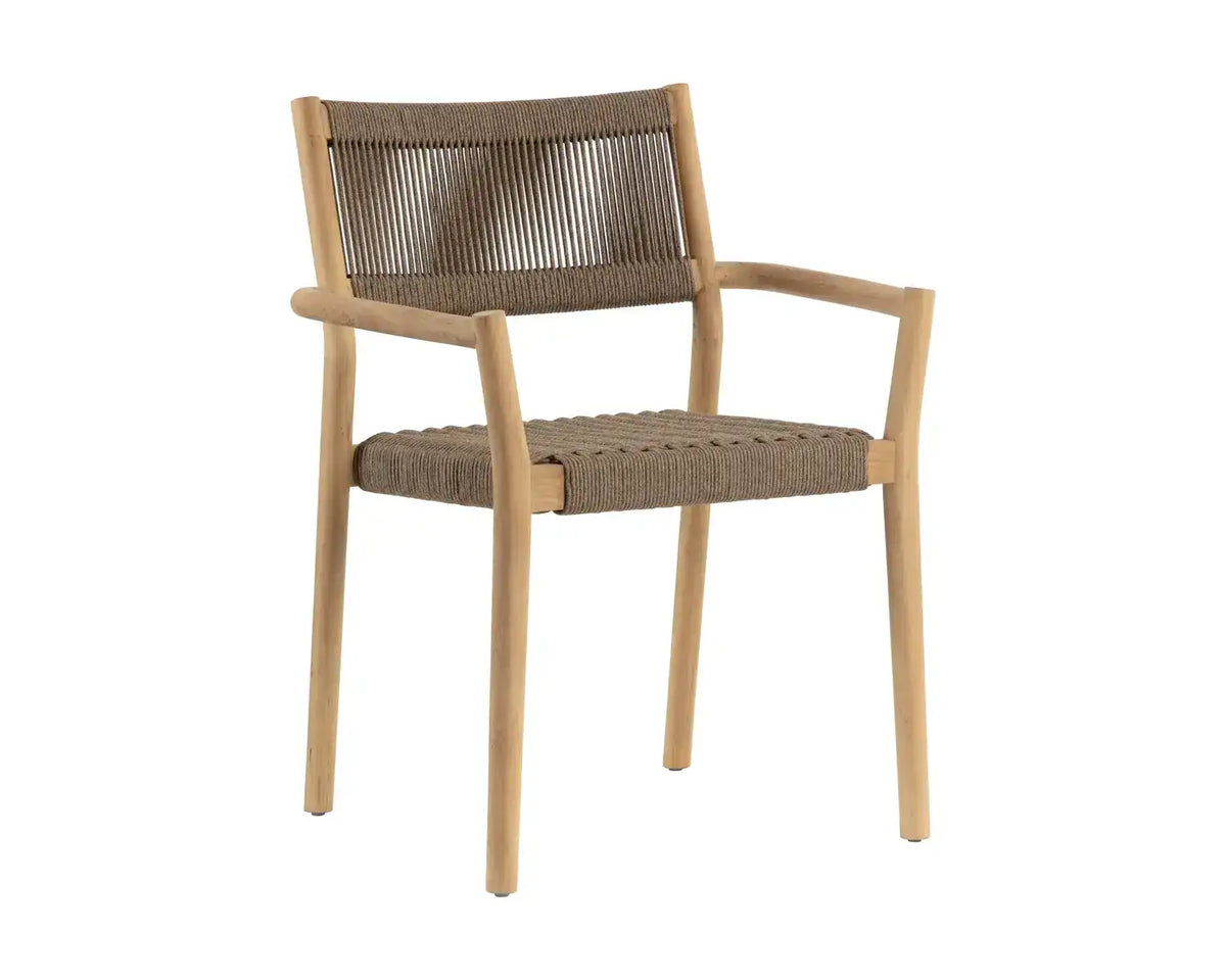 Sunpan KAVALA STACKABLE DINING ARMCHAIR - Outdoor Furniture