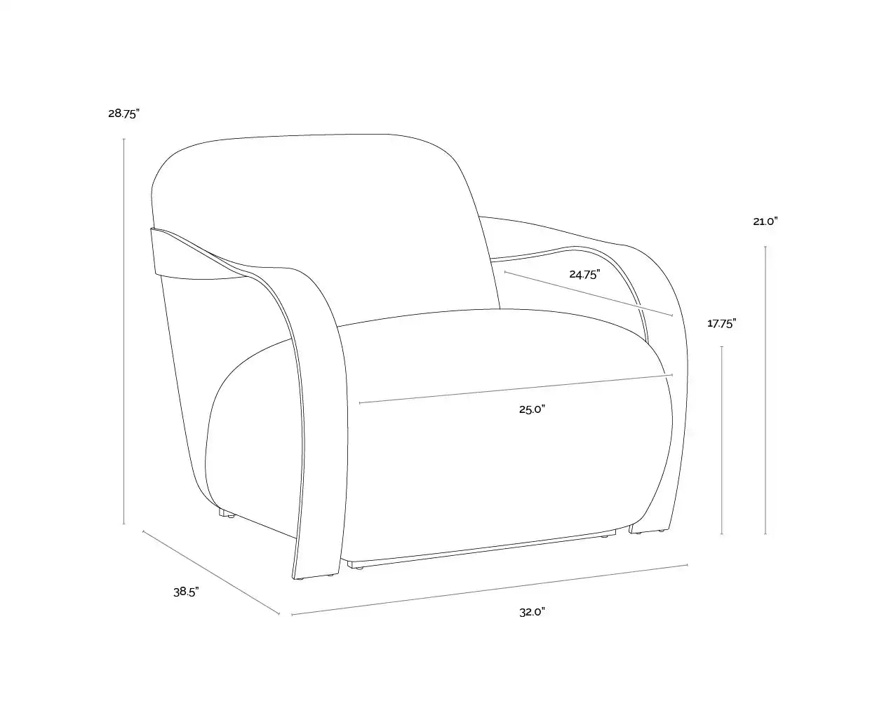 Sunpan SONESTA LOUNGE CHAIR - Lounge