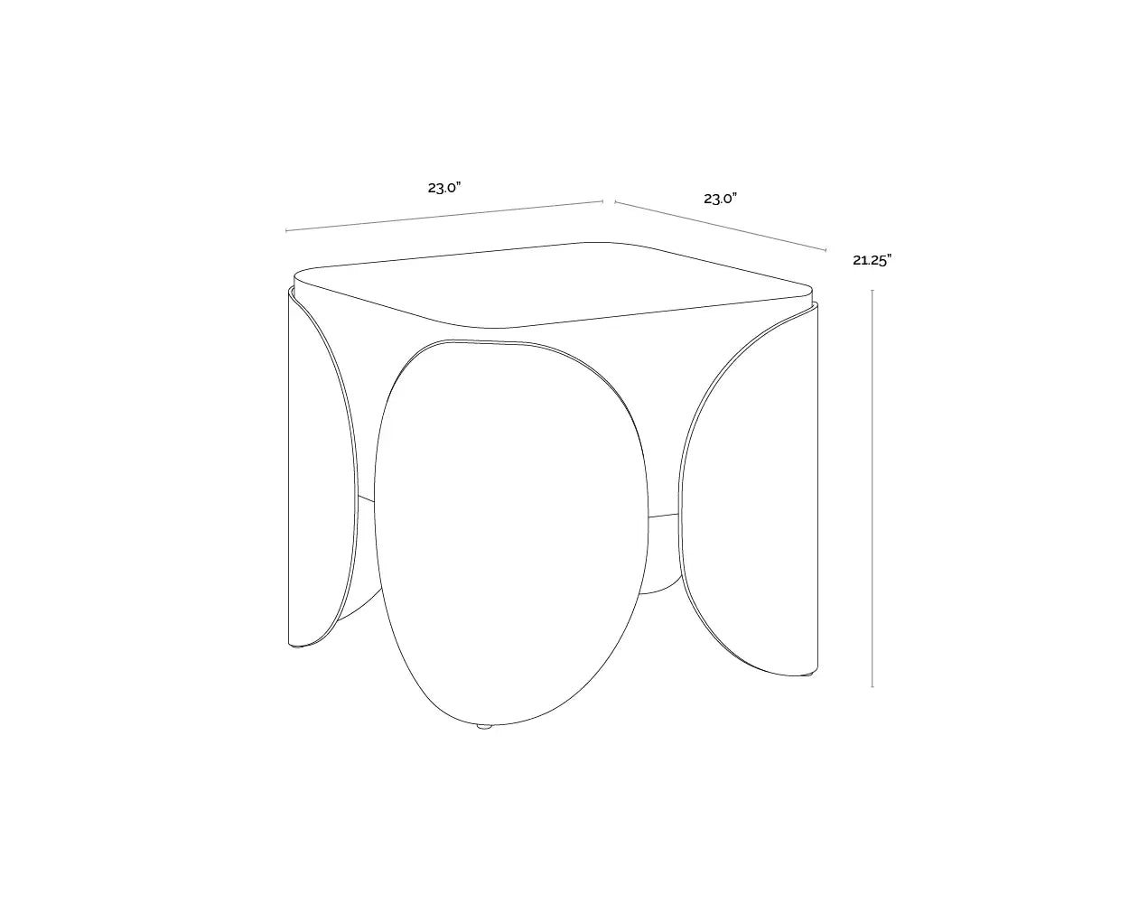 Sunpan AMARULA SIDE TABLE - Outdoor Furniture