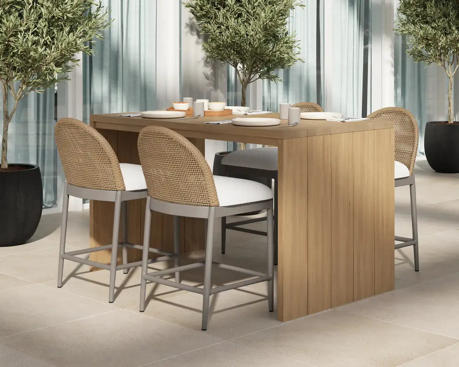 SUNPAN CALANDRI COUNTER STOOL - Outdoor Furniture