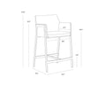 Sunpan, BERNADETTE COUNTER STOOL, BENCHES, OTTOMAN & STOOLS