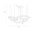 Sunpan, SAPHIRA CHANDELIER, CHANDELIER LIGHT