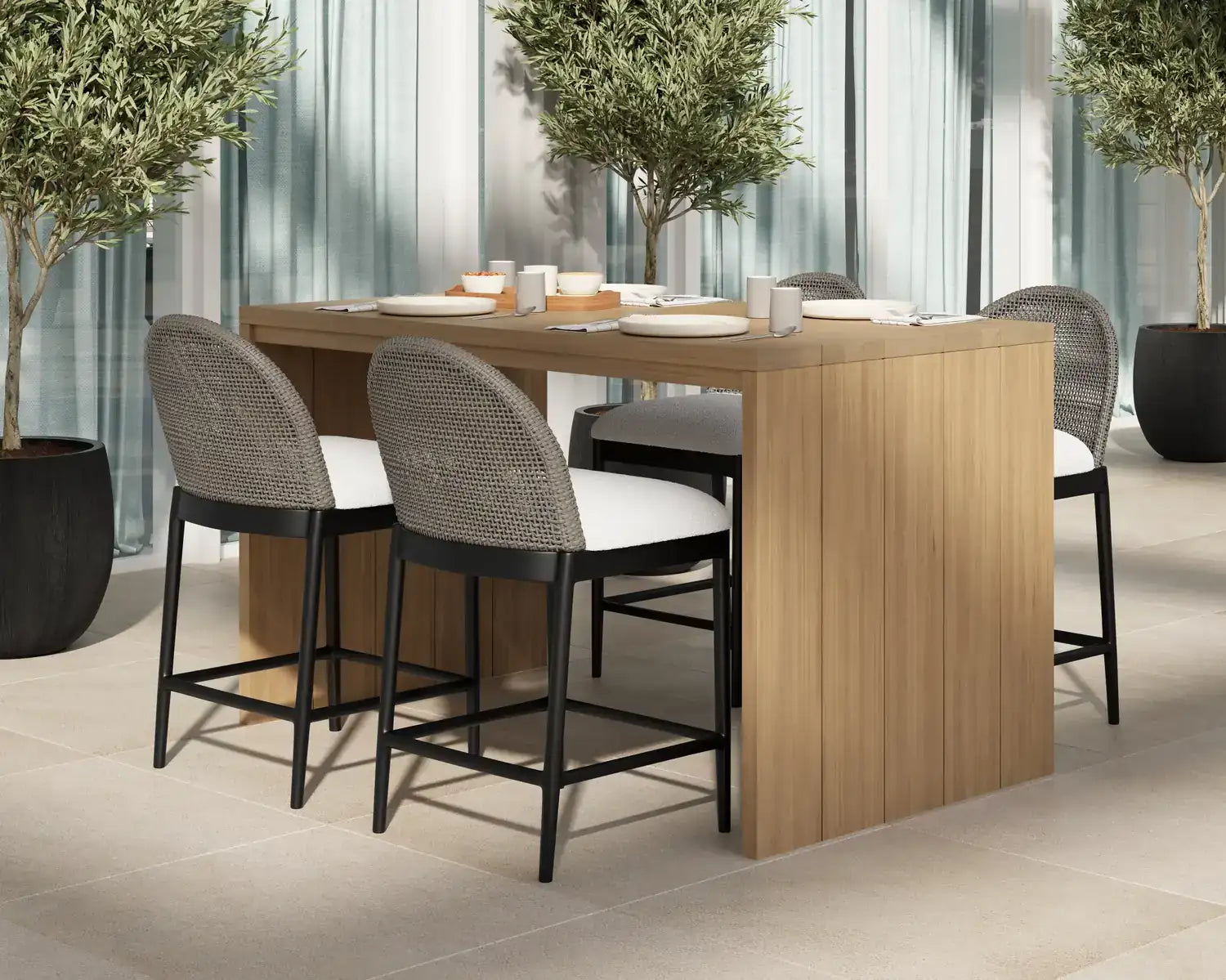 SUNPAN CALANDRI COUNTER STOOL - Outdoor Furniture