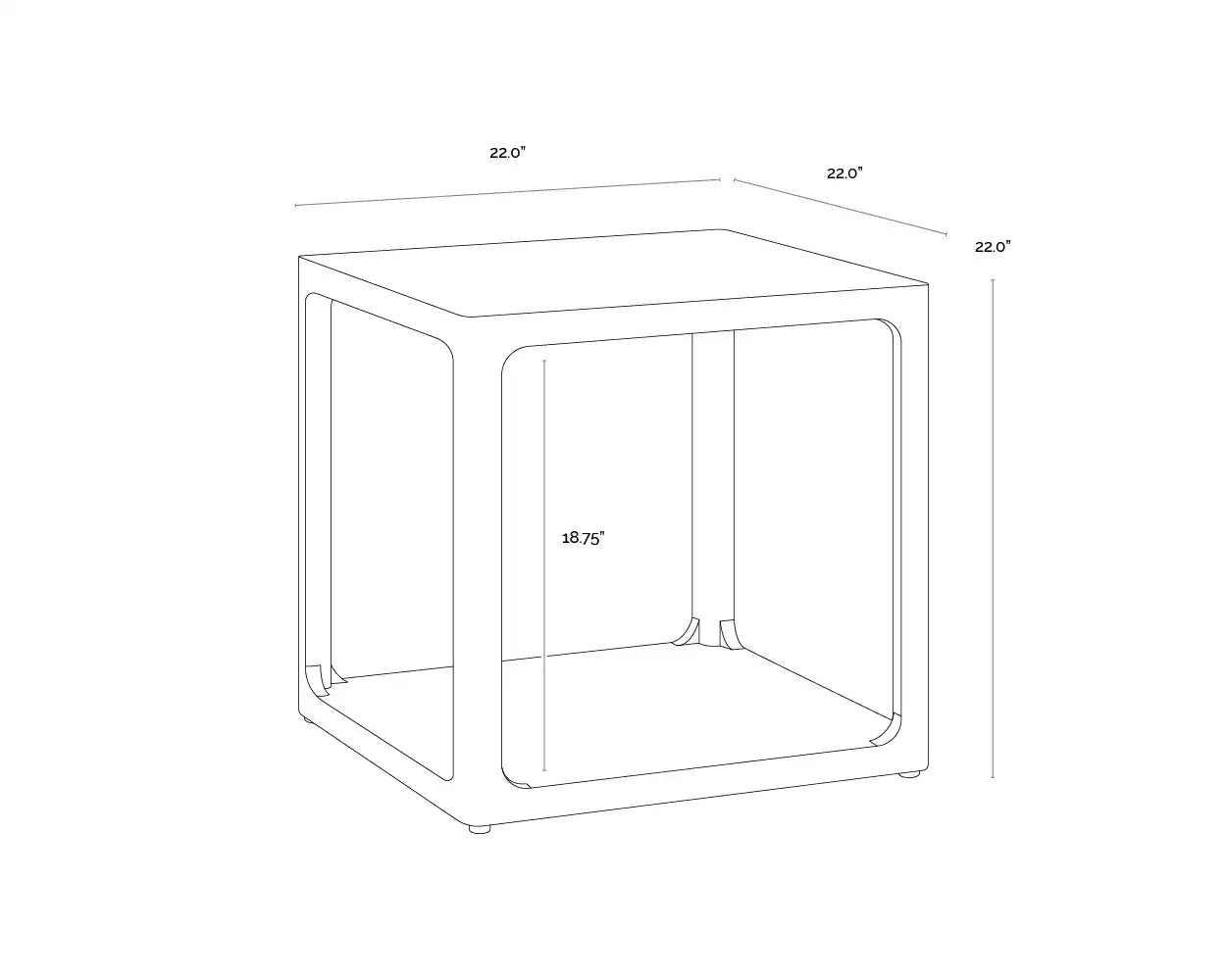 Sunpan DONCASTER SIDE TABLE - Side