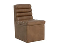 Sunpan NORM WHEELED DINING CHAIR - COPLEY COGNAC - Dining Chairs
