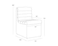 Sunpan NORM WHEELED DINING CHAIR - COPLEY COGNAC - Dining Chairs