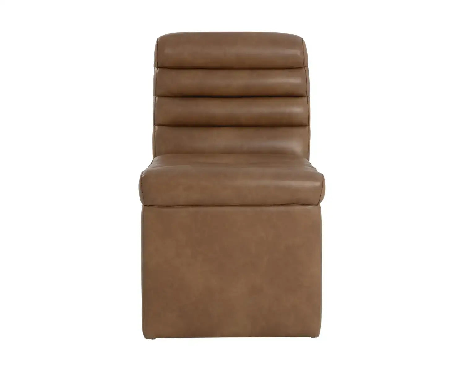 Sunpan NORM WHEELED DINING CHAIR - COPLEY COGNAC - Dining Chairs