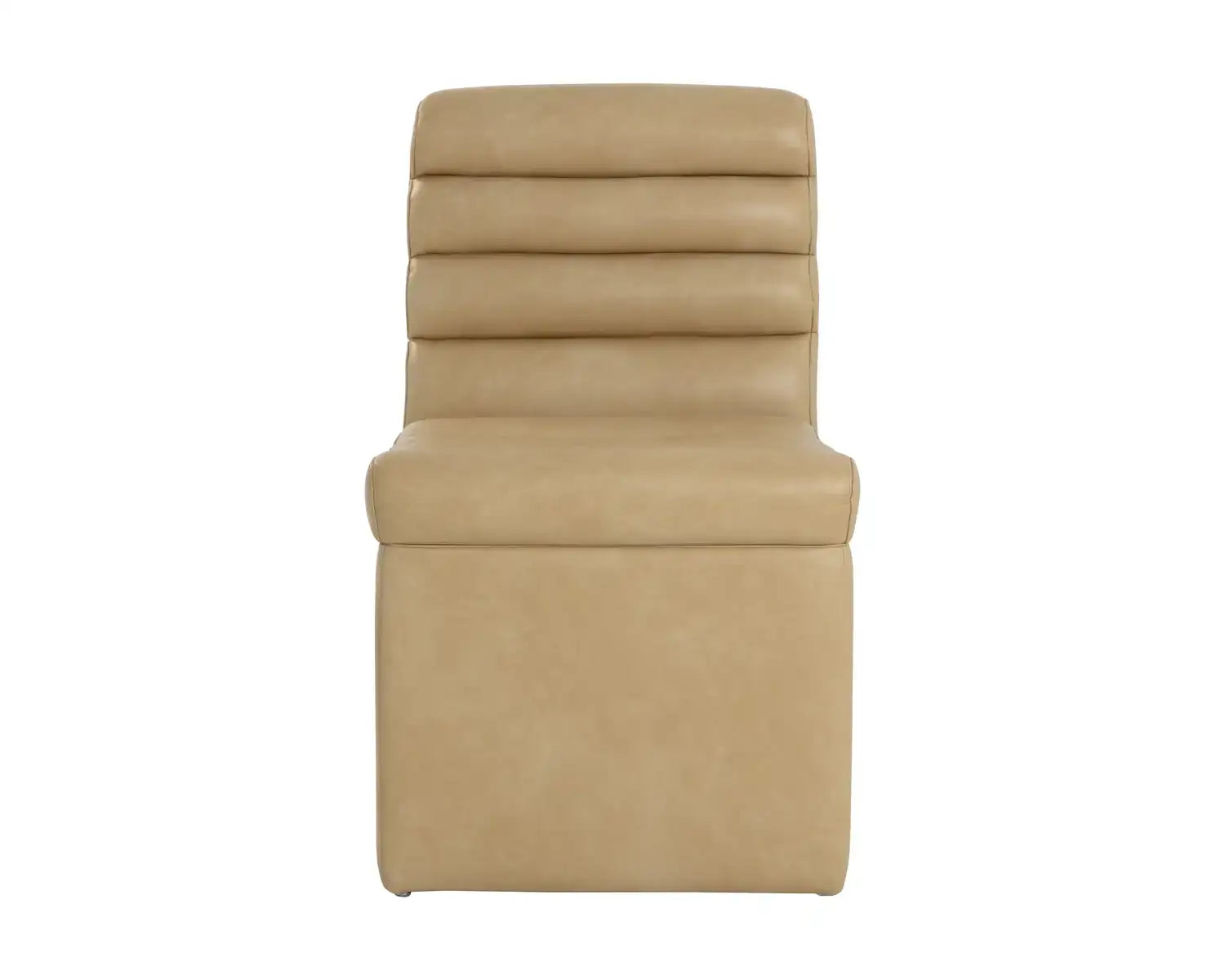 Sunpan NORM WHEELED DINING CHAIR - COPLEY LATTE - Dining Chairs