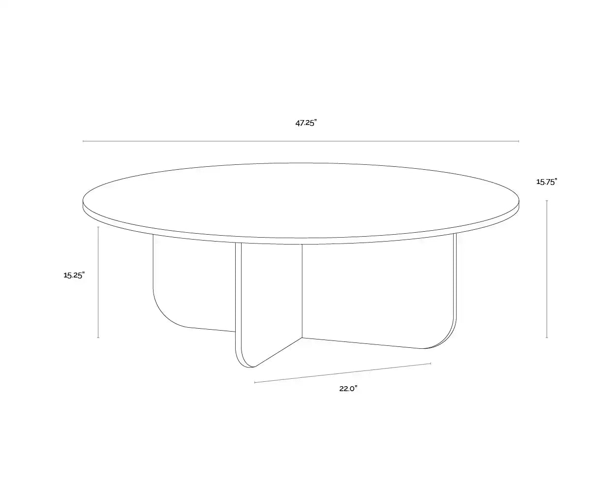 SUNPAN BONITA COFFEE TABLE - Coffee