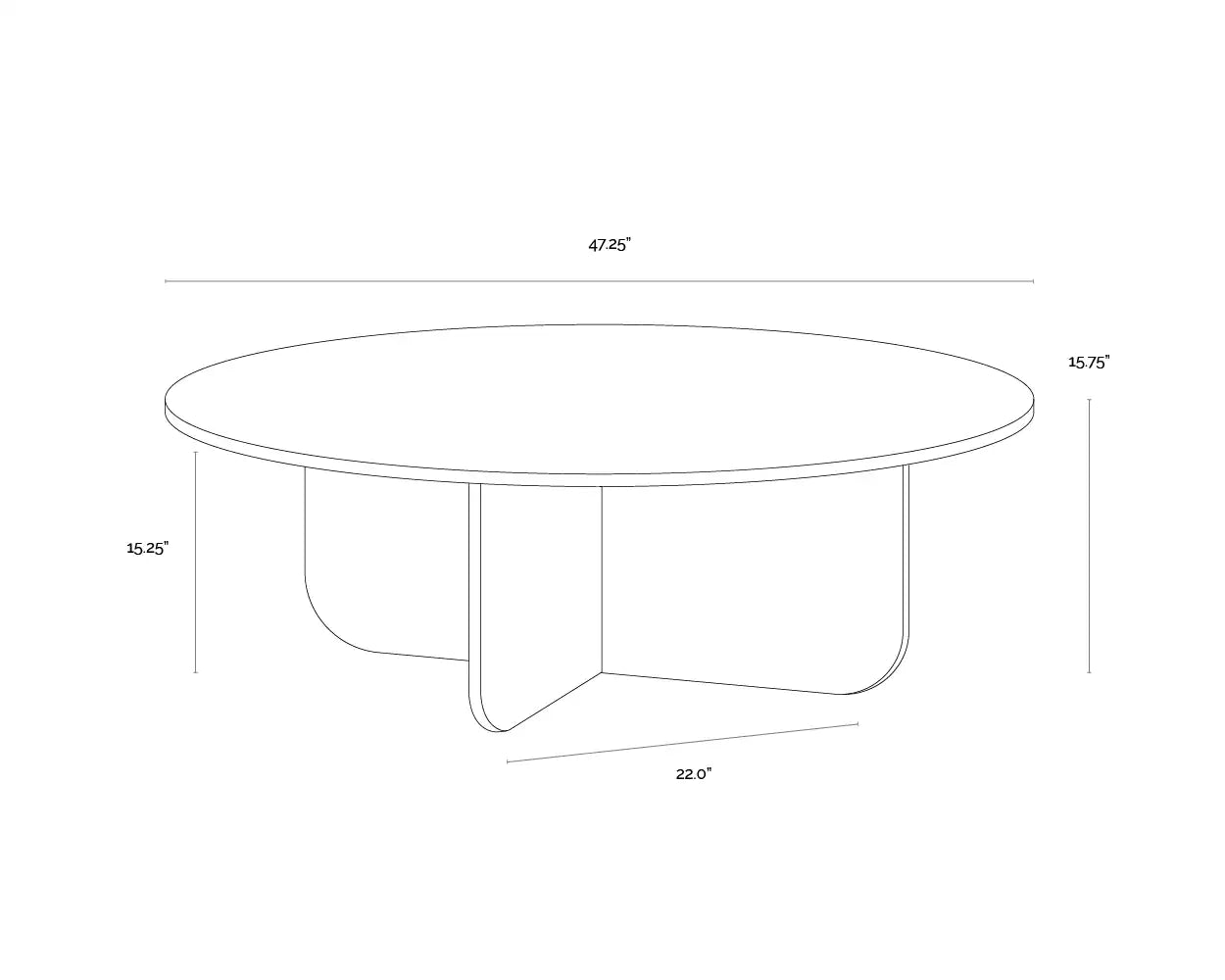 Sunpan BONITA COFFEE TABLE - Coffee