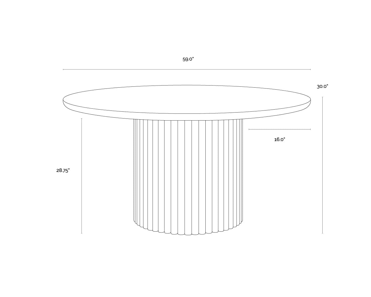 Sunpan BANYAN DINING TABLE - Dining Tables