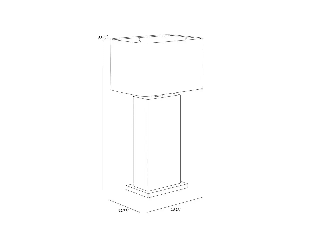 Sunpan, ROVIRA TABLE LAMP, TABLE LAMPS