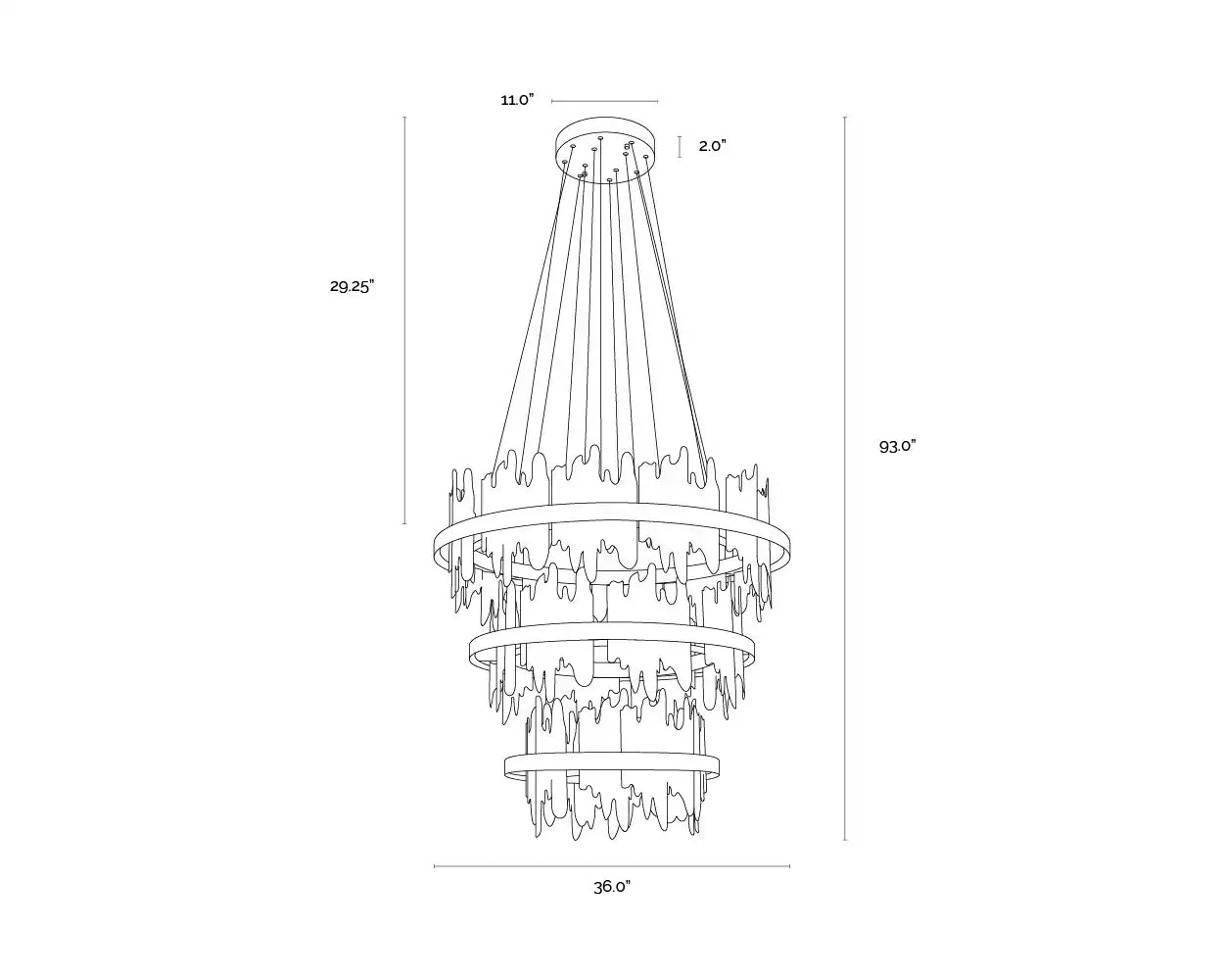 Sunpan, ICARUS CHANDELIER, CHANDELIER LIGHT