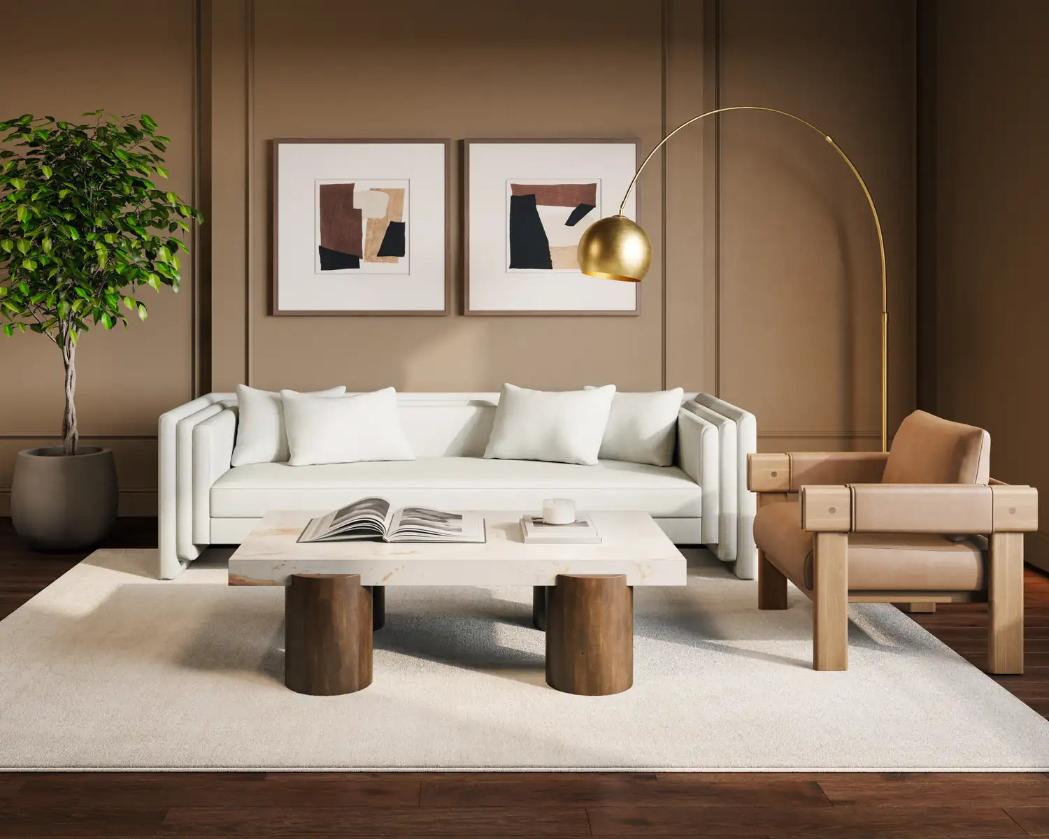 Sunpan ARDI COFFEE TABLE - Coffee