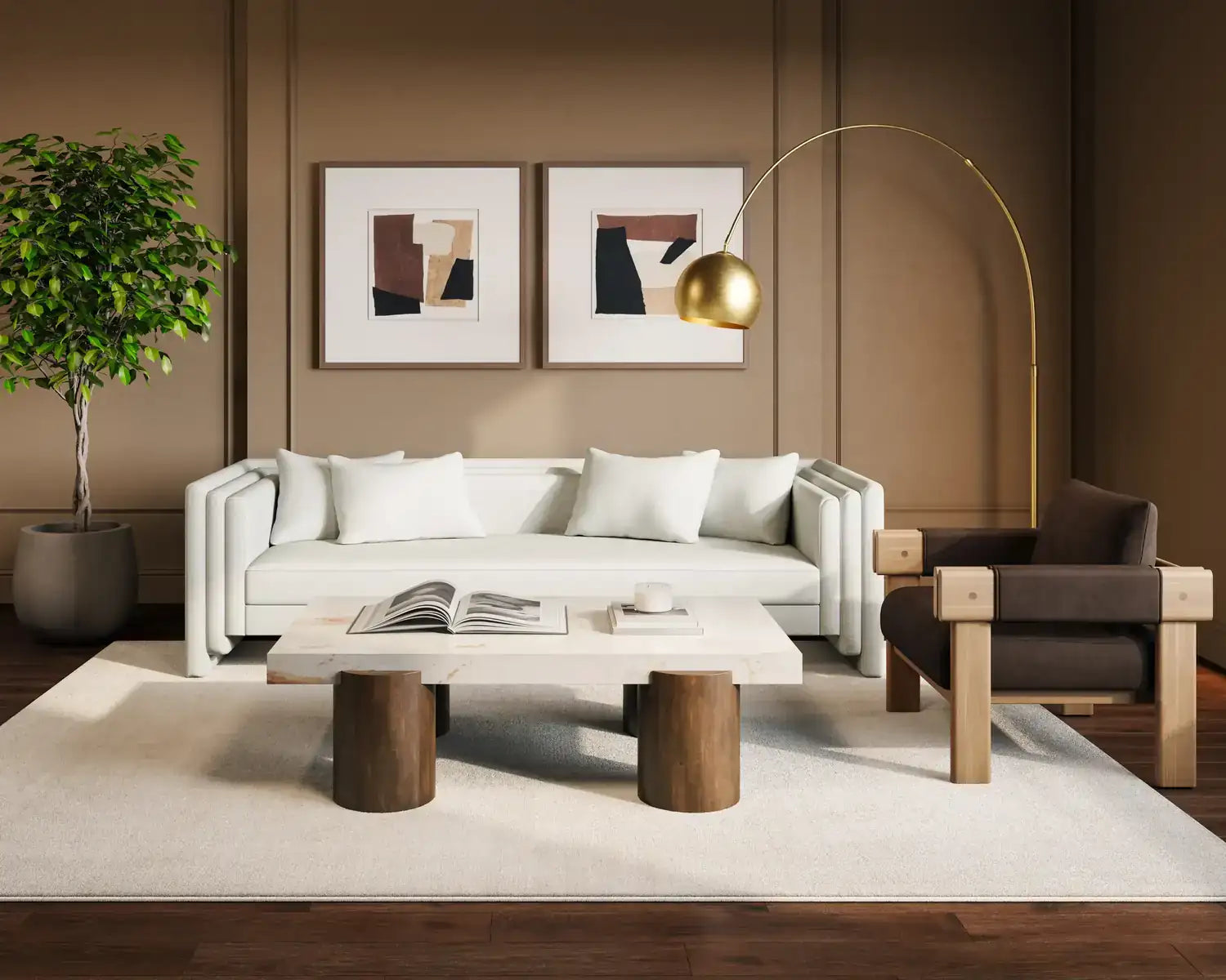 Sunpan CARMICHAEL LOUNGE CHAIR - Lounge