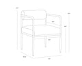 Sunpan AJANI DINING ARMCHAIR - Dining Chairs