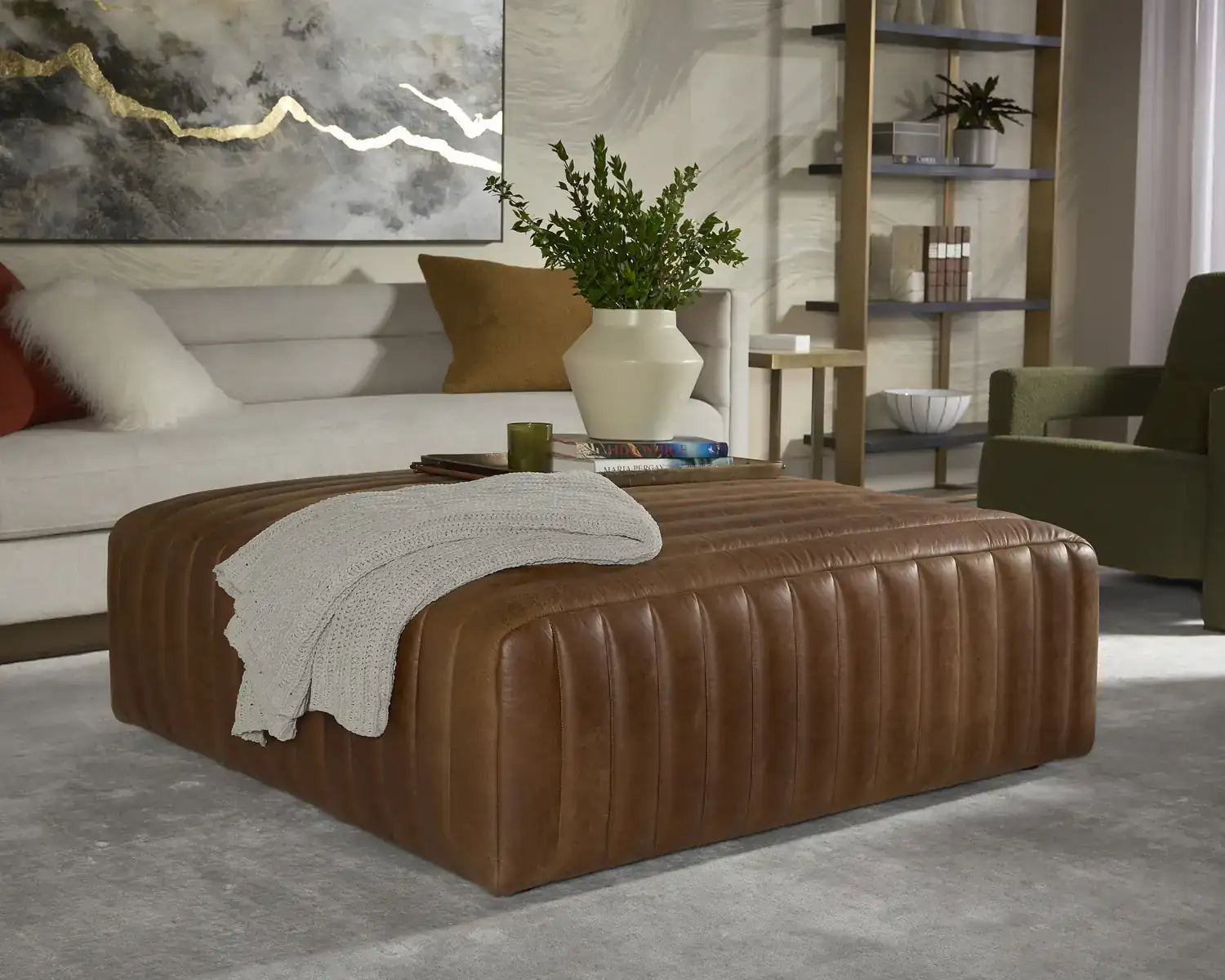 Sunpan, LEWIN OTTOMAN, BENCHES, OTTOMAN & STOOLS