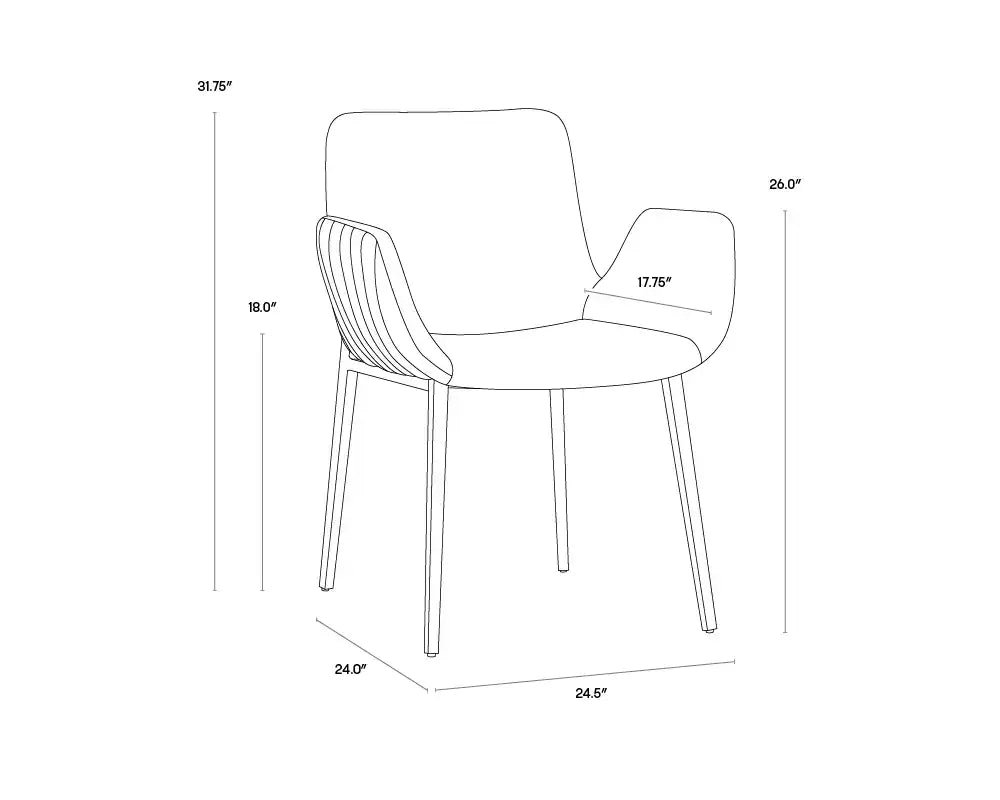 SUNPAN LUCANO DINING ARMCHAIR - Dining Chairs