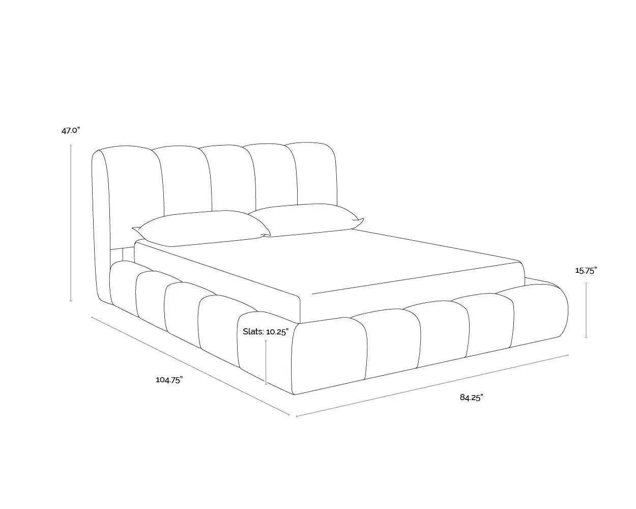 OLENA BED - QUEEN - MEG ASH - Beds