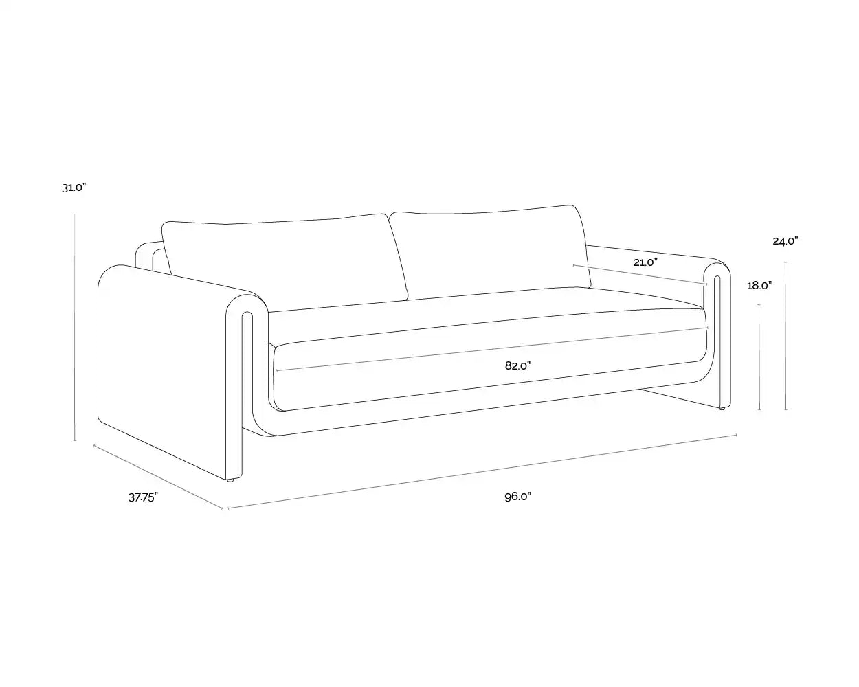 SUNPAN TIBI SOFA - Outdoor Furniture