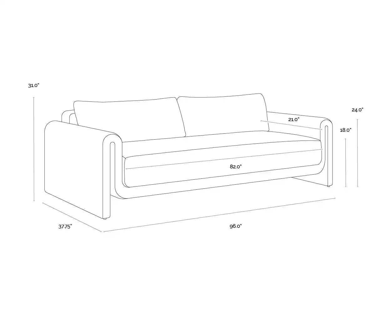 SUNPAN TIBI SOFA - Outdoor Furniture