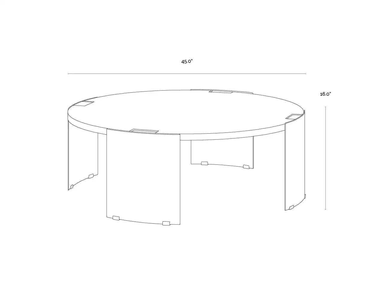 SUNPAN GALLUS COFFEE TABLE - Outdoor Furniture