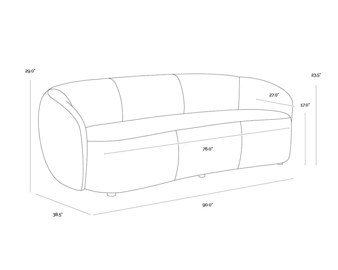 LORNE SOFA - MERINO PEARL - Sofa
