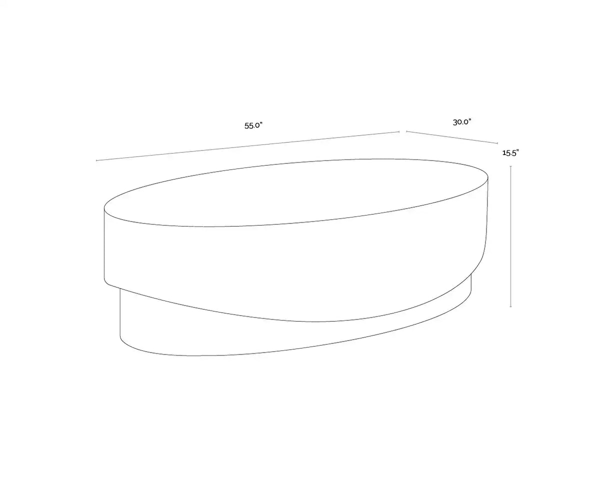 Sunpan LEDA COFFEE TABLE - Outdoor Furniture