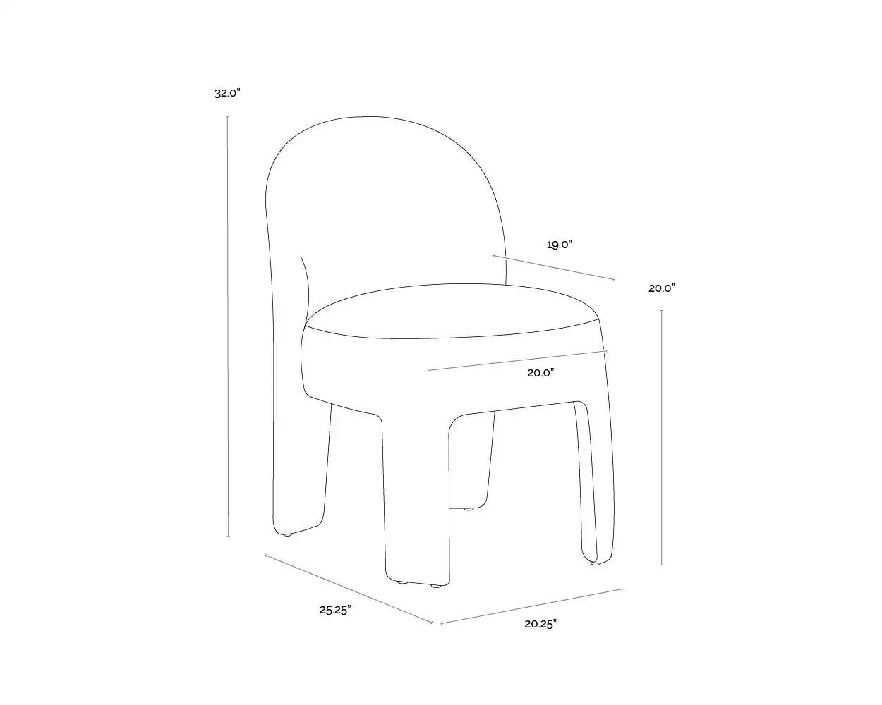 Sunpan MYRTLE DINING CHAIR - Dining Chairs
