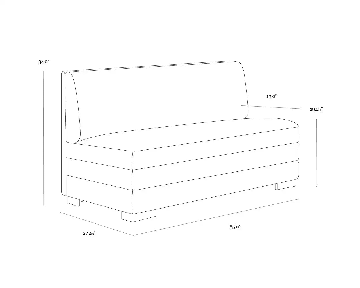 SUNPAN RADCLIFF BANQUETTE - Sofa