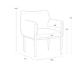 Sunpan OLEA LOUNGE CHAIR - Dining Chairs