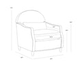 Sunpan CYNTHIA LOUNGE CHAIR - Lounge