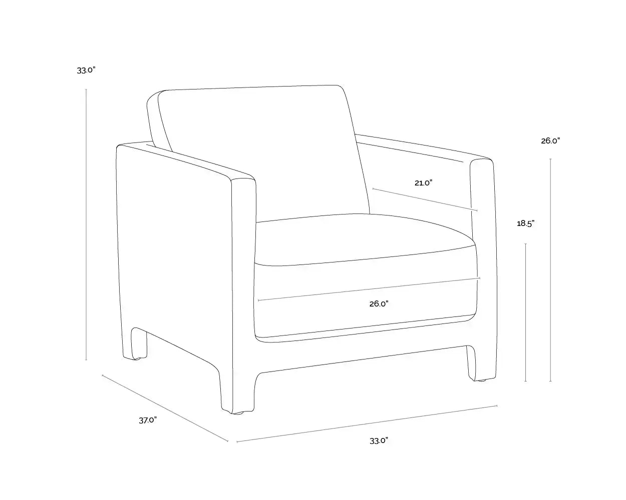 SUNPAN RODNEY LOUNGE CHAIR - Lounge