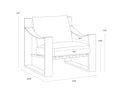 Sunpan BERKE LOUNGE CHAIR - Lounge