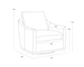 SUNPAN CORBIN SWIVEL LOUNGE CHAIR - Lounge