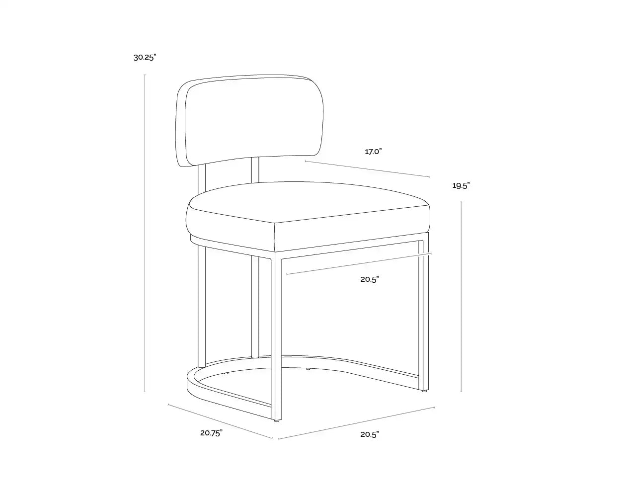 Sunpan LARISSA DINING CHAIR - Dining Chairs