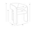 Sunpan ISIDORE DINING ARMCHAIR - Dining Chairs