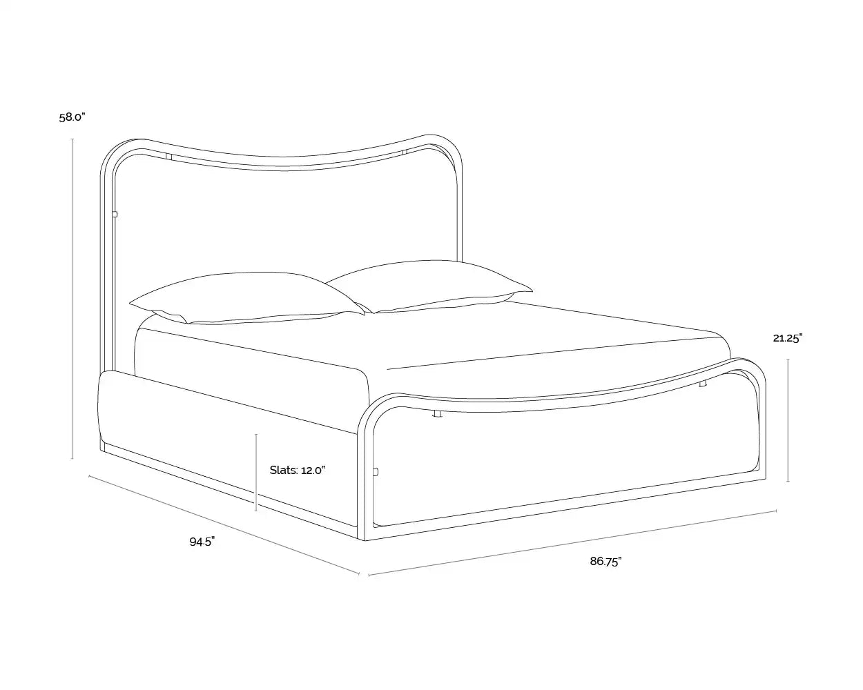 Sunpan JUNIA BED - Beds