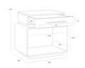 Sunpan TARO NIGHTSTAND - Nightstands