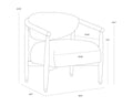 Sunpan SIGRID LOUNGE CHAIR - Lounge