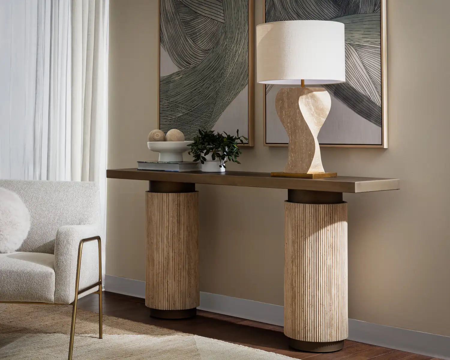 Sunpan, ANUSHA TABLE LAMP, TABLE LAMPS