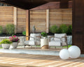 MUROS LOUNGE CHAIR - GREIGE - PALAZZO CREAM - Outdoor Furniture